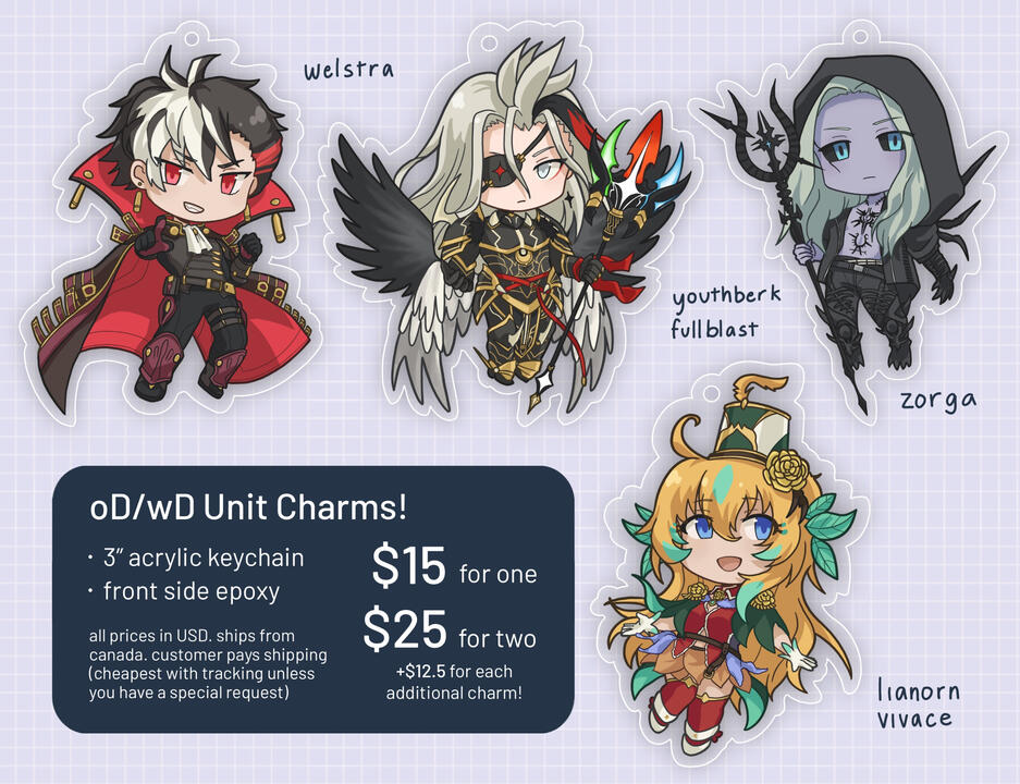 oD/wD Unit Charms
